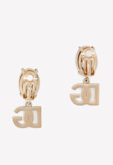 Rhinestone Clip-On Drop Earrings