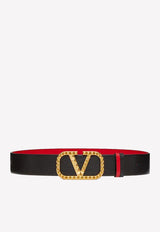 Logo Stud Embellished Belt