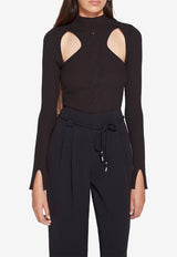 Keegan Knit Top with Cut-Out Details