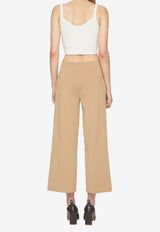 Lenore Cropped Knit Pants in Wool Blend