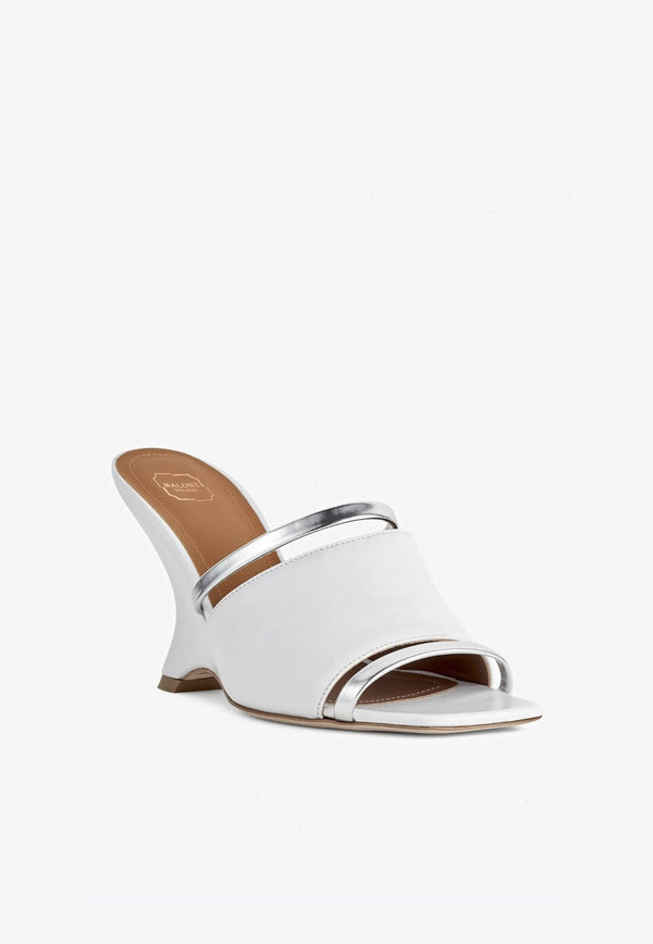 Demi 80 Wedge Mules in Nappa Leather