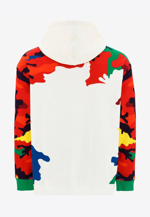 CAMOU7 Print Hooded Sweatshirt in Cotton